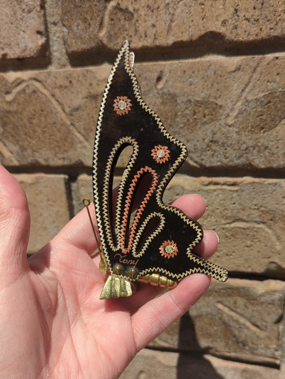Hand Crafted Metal Butterfly - Picture 6 of 8